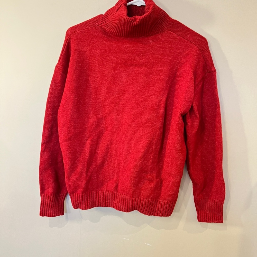 SHEIN Vibrant Red Knit Sweater